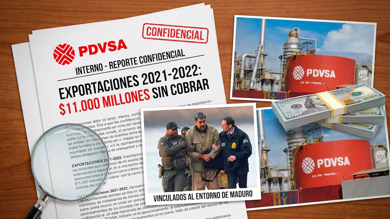 Empresas fantasma desviaron USD 11.000 millones de PDVSA vinculados al entorno de Maduro