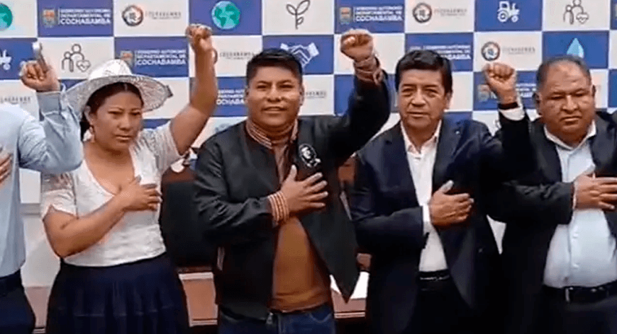 Loza posesiona gabinete en cochabamba y suprime salud y finanzas por austeridad