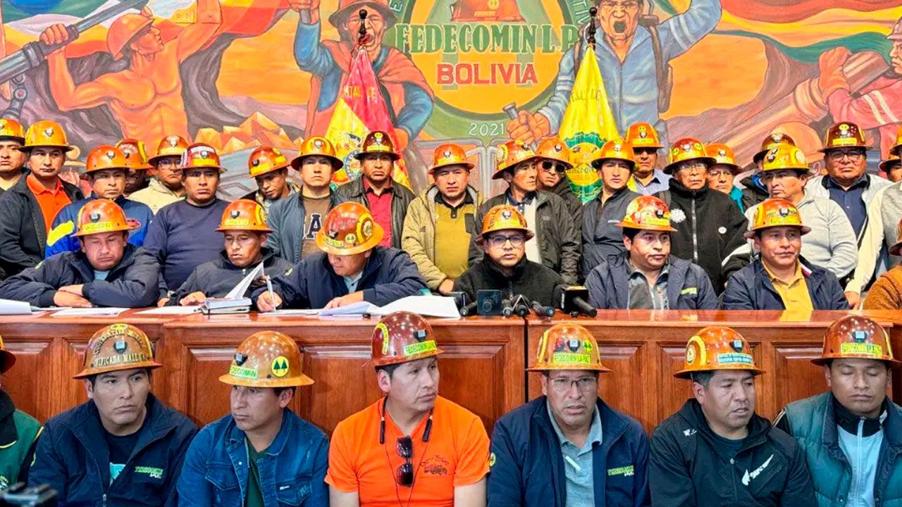 Mineros de La Paz dan 48 horas al Gobierno para atender sus demandas