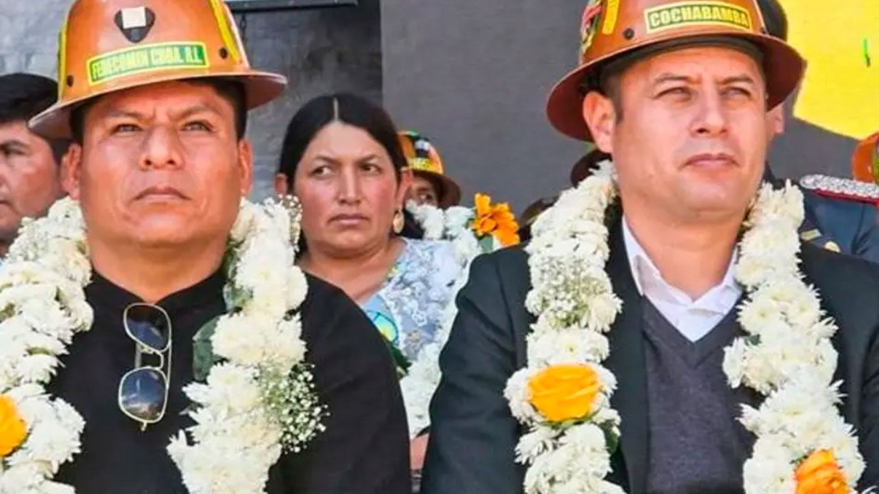 Edmand Lara y Leonardo Loza coinciden en acto público en Cochabamba