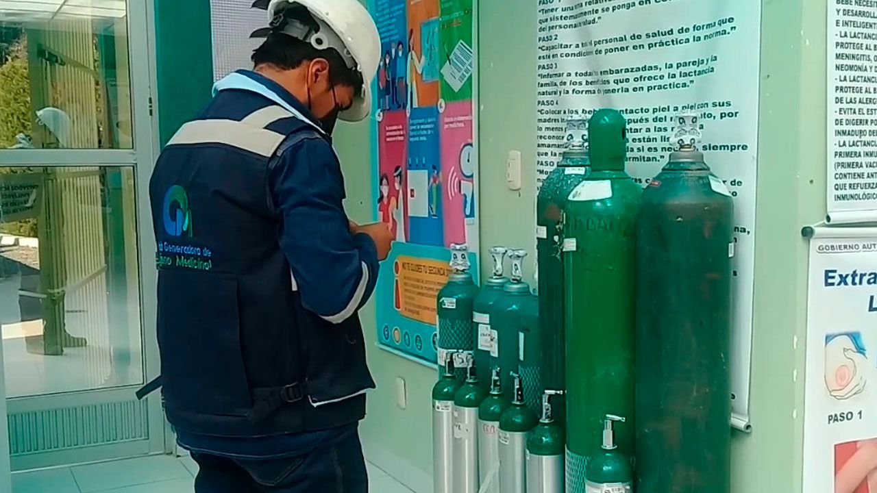 Alcaldía de El Alto garantiza abastecimiento de oxígeno en hospitales municipales