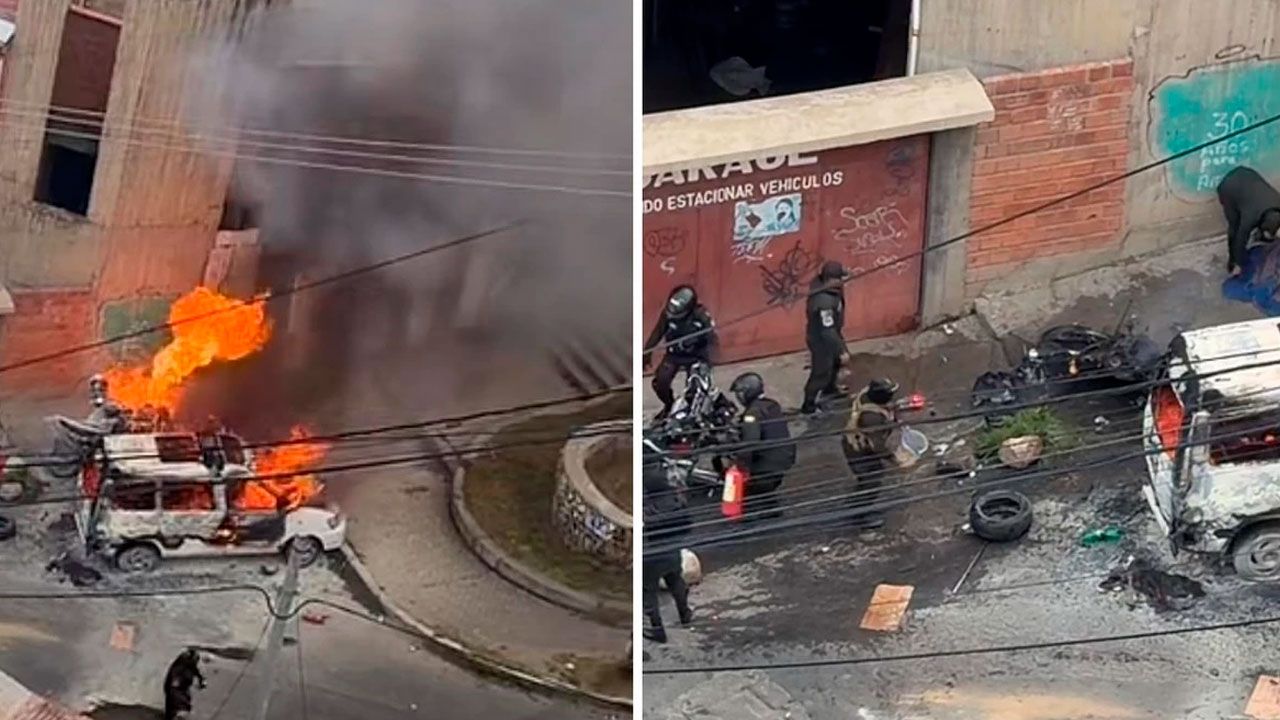 Reportan actos vandálicos a escasos metros de la Felcc en La Paz