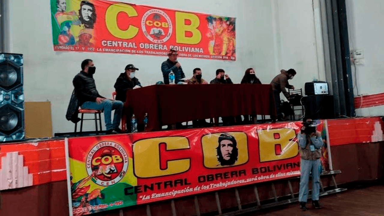  Suspenden ampliado de la COB que debía definir asistencia al diálogo nacional tras registrarse incidentes