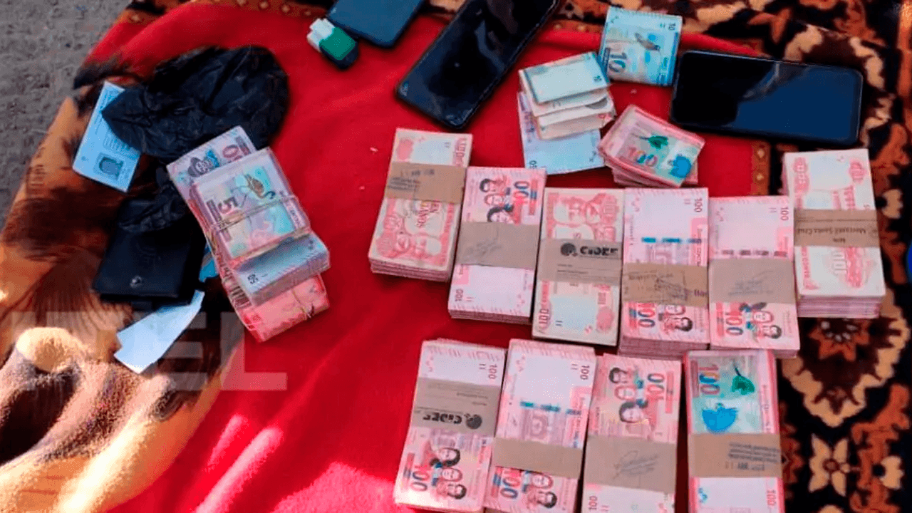 Policía aprehende a un hombre con 190 mil bolivianos de dudosa procedencia en Parotani