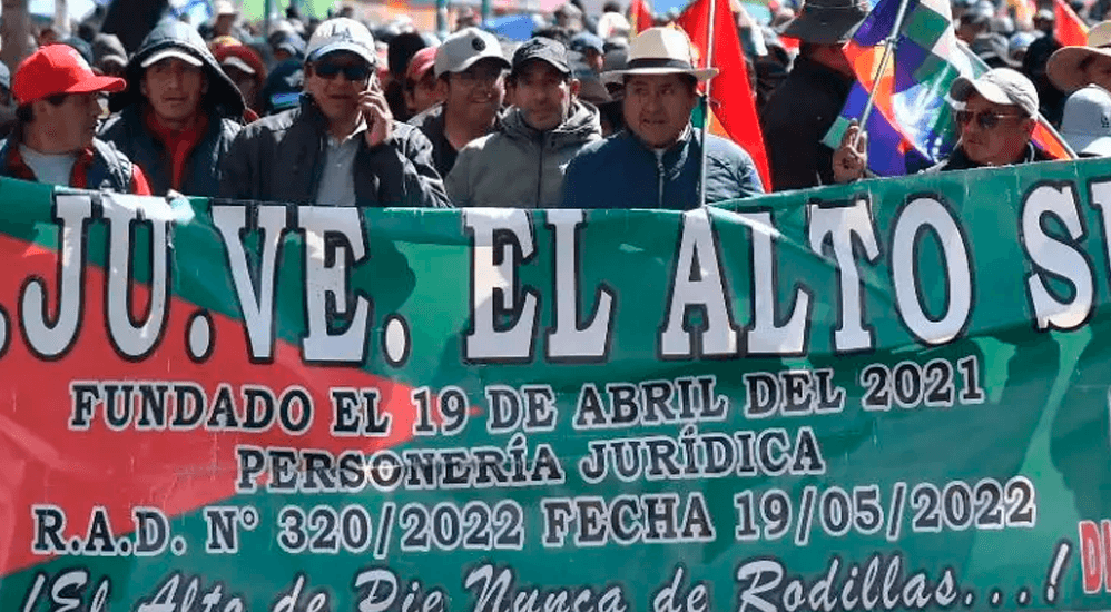 La Paz continúa cercada por bloqueos y juntas vecinales anuncian cabildo en la Ceja