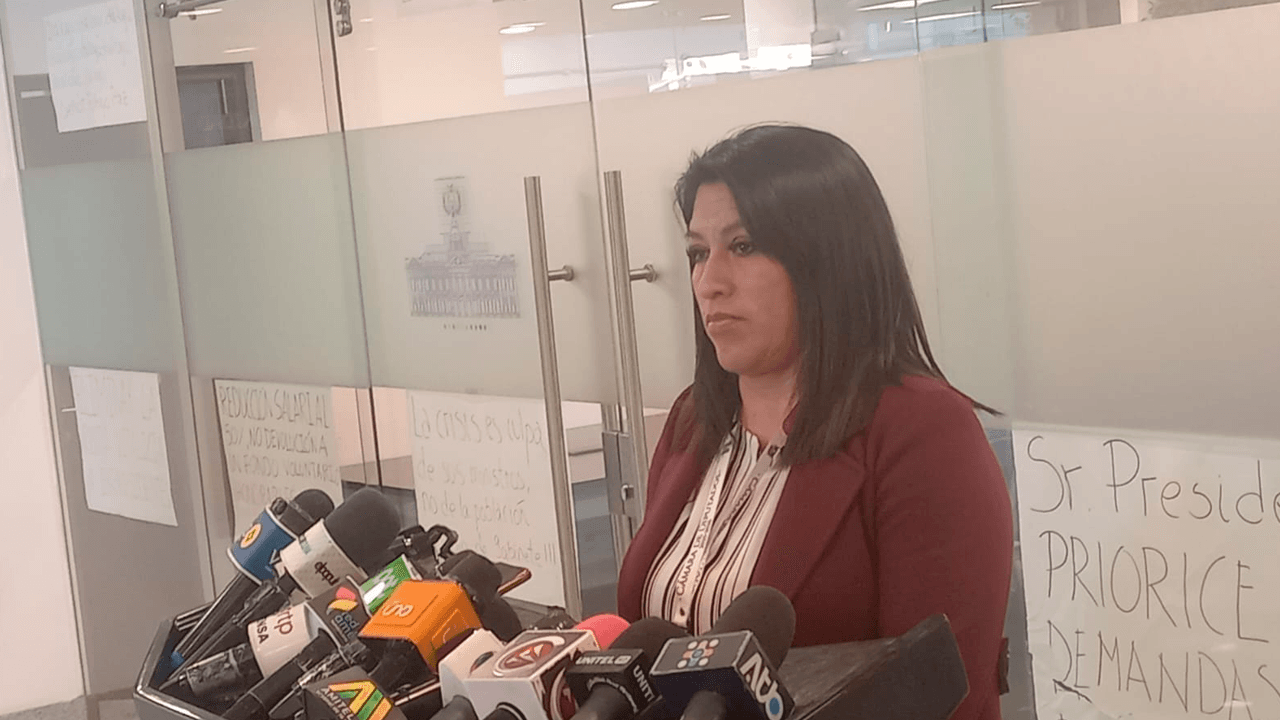 Diputada Arispe advierte que no existen las garantías para que el presidente Rodrigo Paz dialogue con sectores movilizados