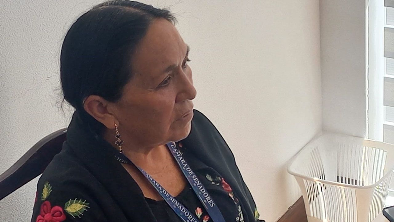 Senadora Tomasa Yarhui cuestiona al Gobierno y afirma que fijar el diálogo está en manos del Ejecutivo