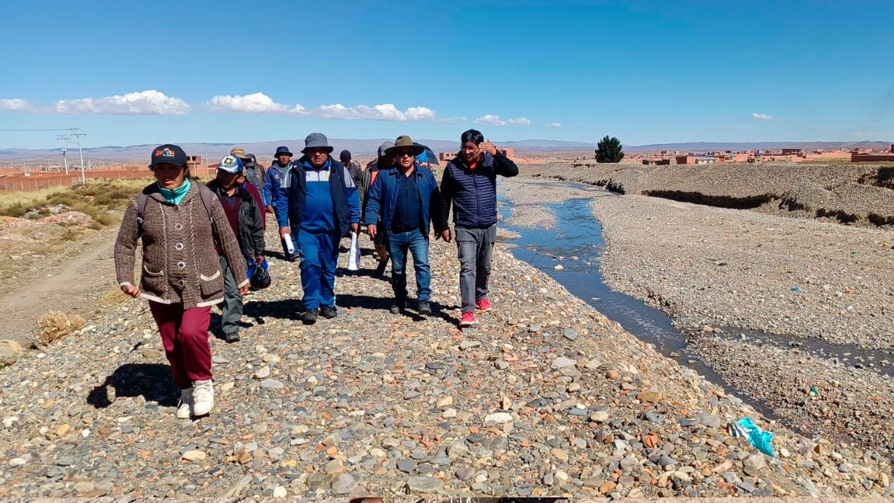 Inspeccionan el río seke para planificar obras de contención ante la temporada de lluvias