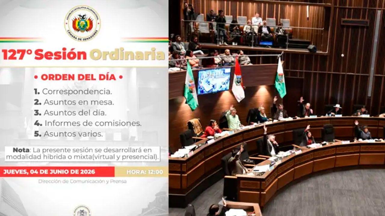 Senado convoca sesión tras anuncio de proyecto sobre estado de excepción