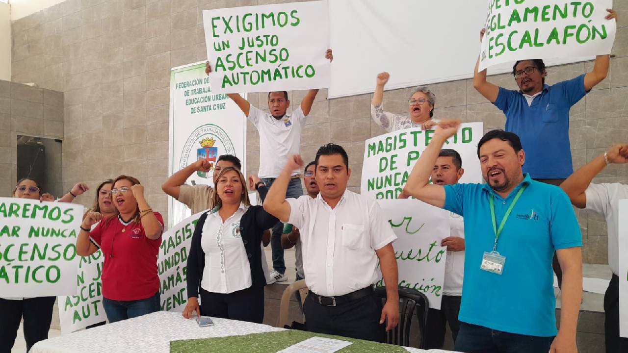 Maestros urbanos anuncian movilizaciones a nivel Nacional
