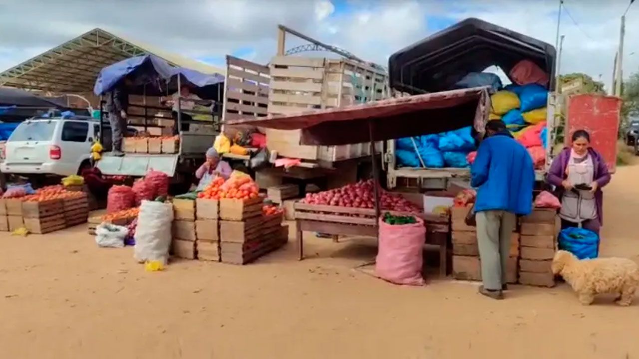 Bloqueos obligan a productores de los valles cruceños a rematar verduras 
