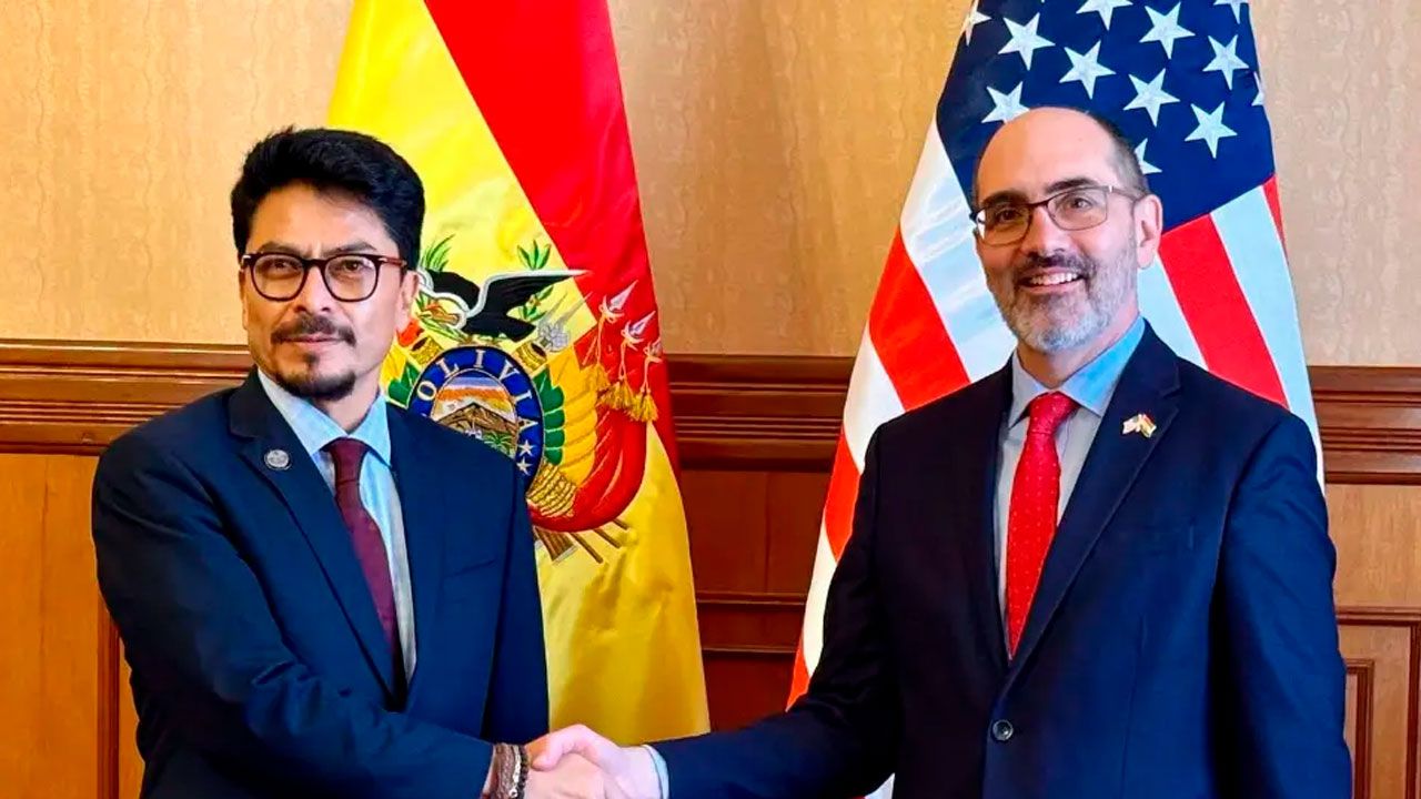 Canciller Aramayo se reúne con el nuevo encargado de Negocios de Estados Unidos en Bolivia