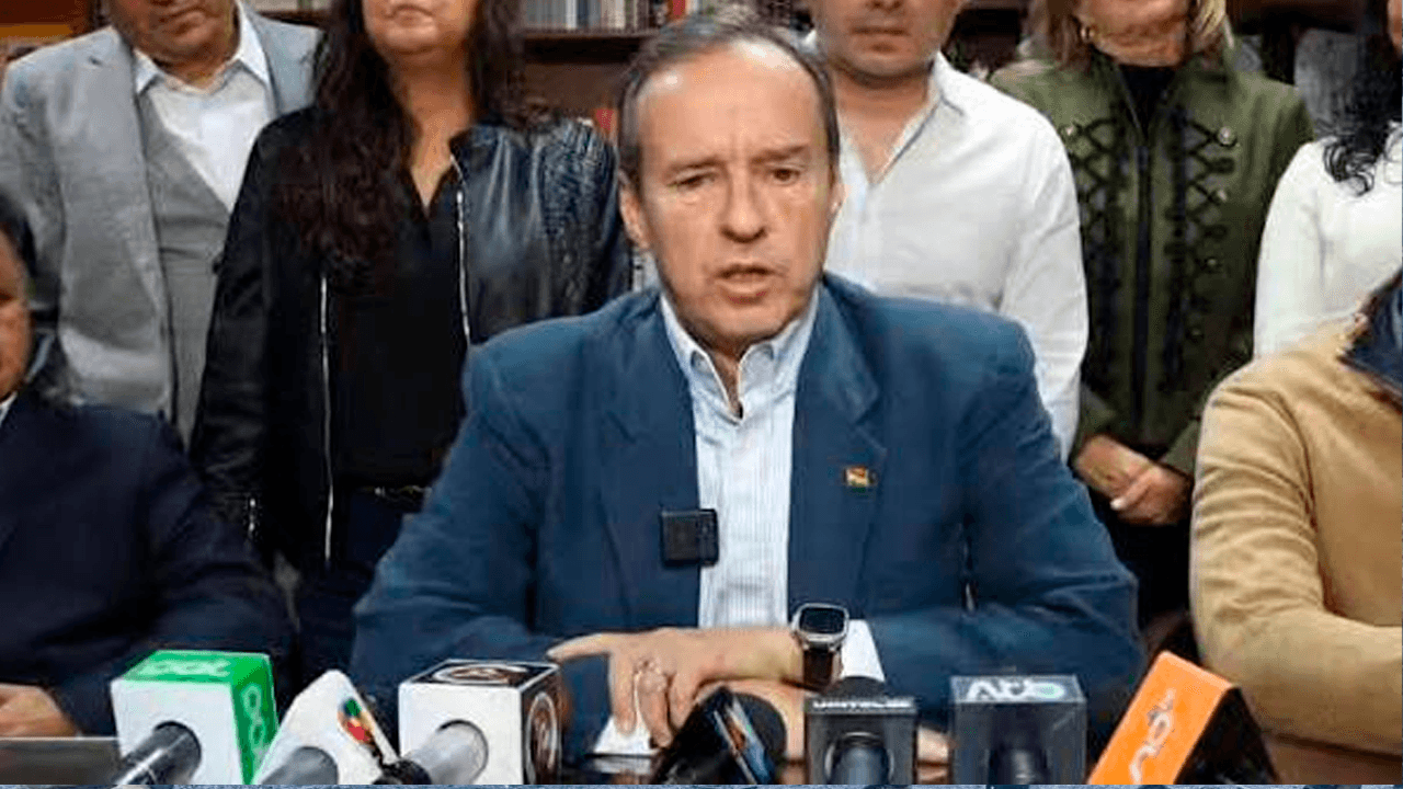  Tuto Quiroga afirma que el Legislativo debe aprobar el Estado de excepción y cuestiona la "demora" del Gobierno