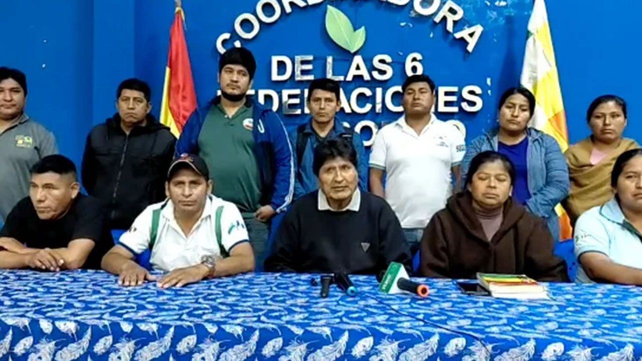 Seguidores de Evo Morales declaran pausa en protestas