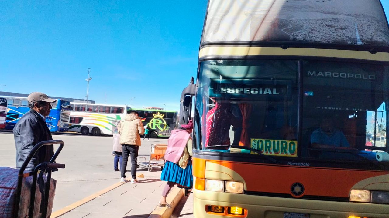 Terminal de El Alto retoma salidas