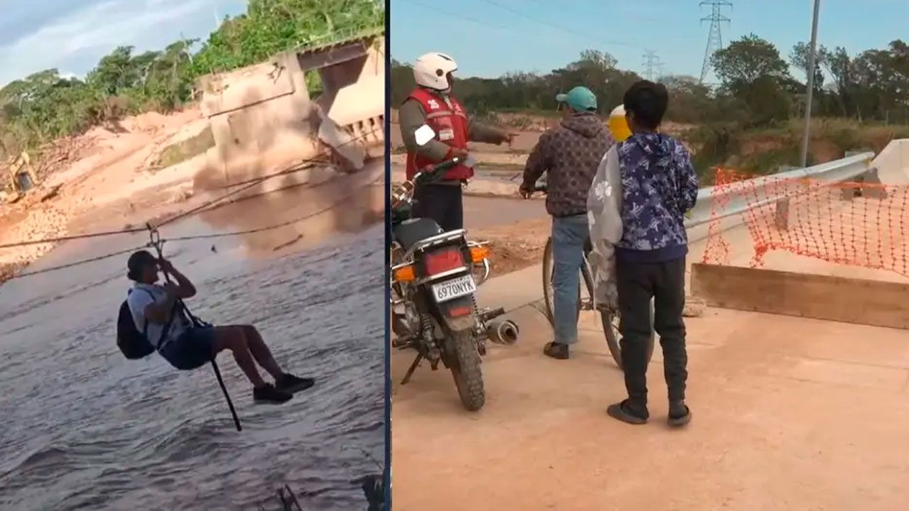Tras varios meses cruzando el río en tirolesa, vecinos de colpa bélgica estrenarán puente este jueves