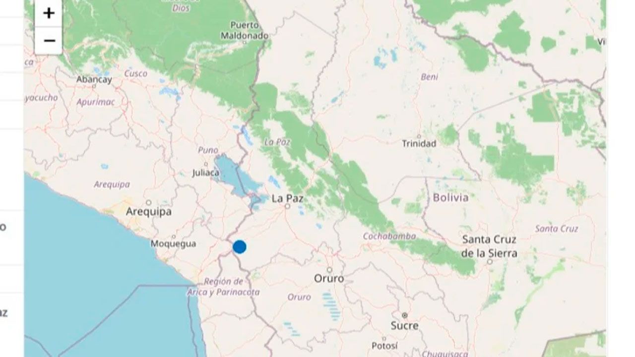 Sismo de magnitud 4,2 se registra en la provincia Pacajes de La Paz