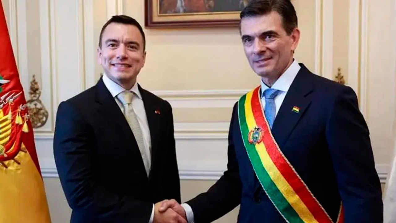 Noboa se reunirá con Rodrigo Paz en la cumbre del Mercosur