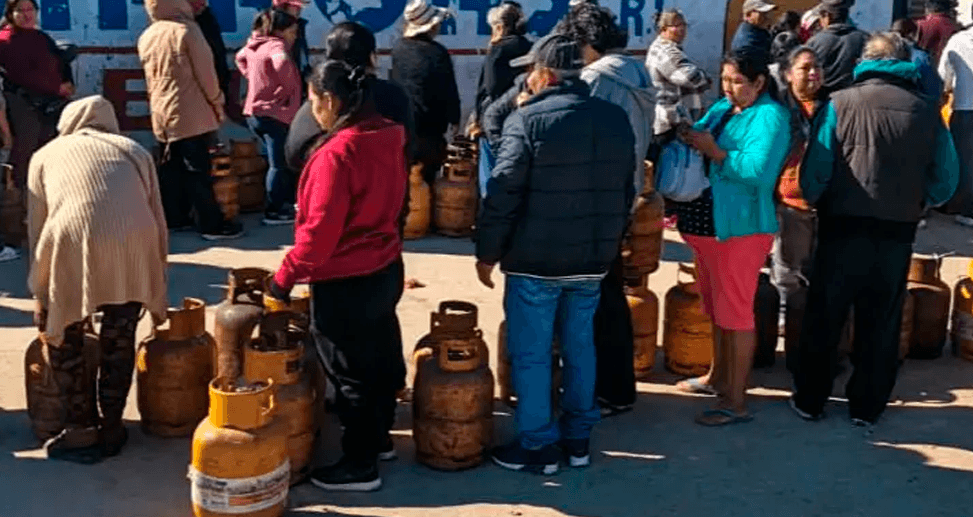 Distribuidora limita la venta de gas a dos garrafas por persona