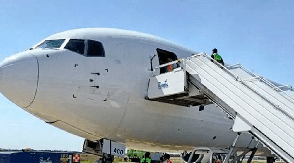 Simulacro de accidente aéreo en El Trompillo