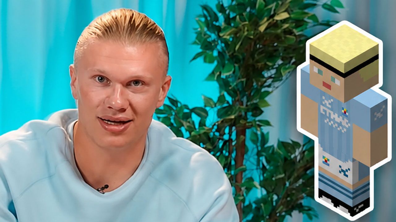 Haaland sorprende al revelar su pasión por Minecraft