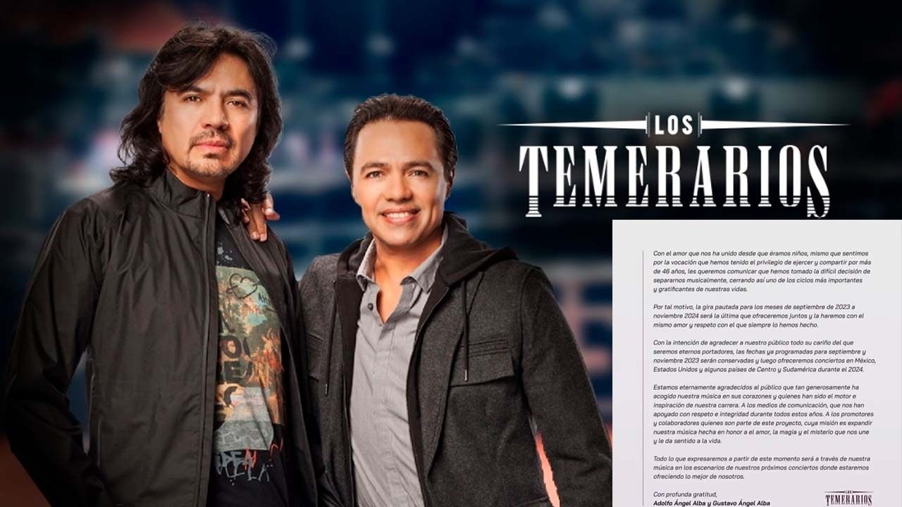 Los Temerarios anuncian su separación tras 46 años de trayectoria juntos en la música 