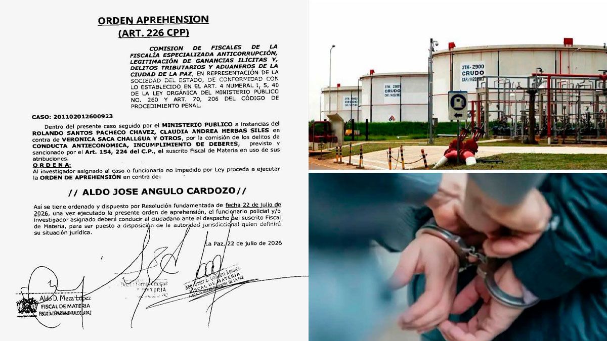 Aprehenden a José Angulo por investigación en compra de crudo para YPFB