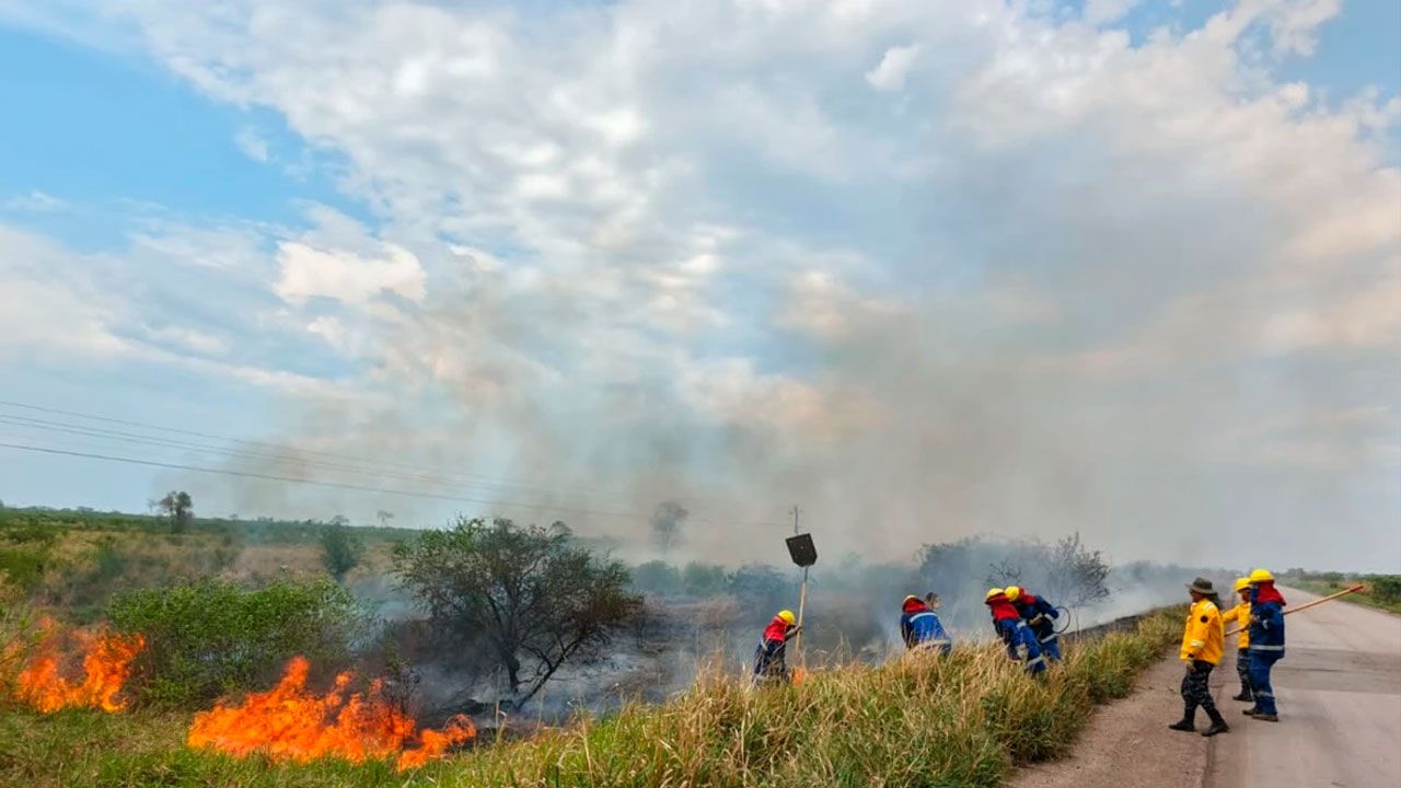 Ascensión de Guarayos declara alerta amarilla por focos de calor e incendio activo