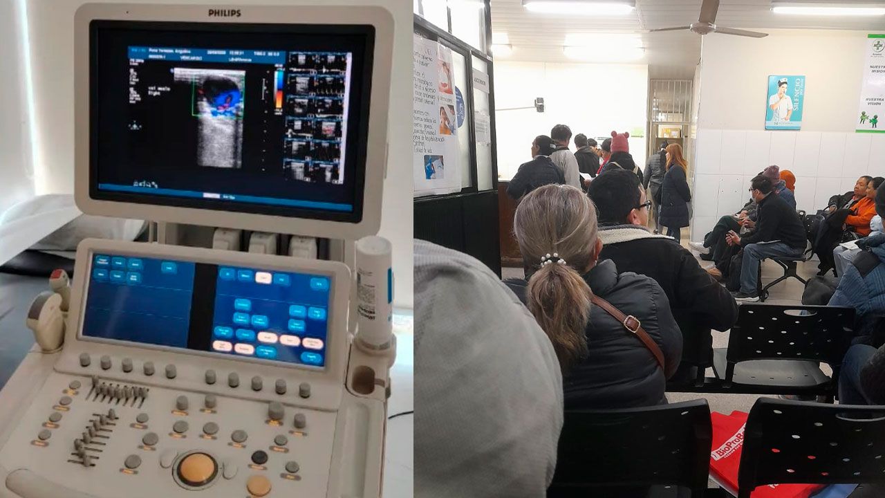 Adultos mayores denuncian fallas en ecógrafo para ecocardiogramas en el Hospital San Juan de Dios