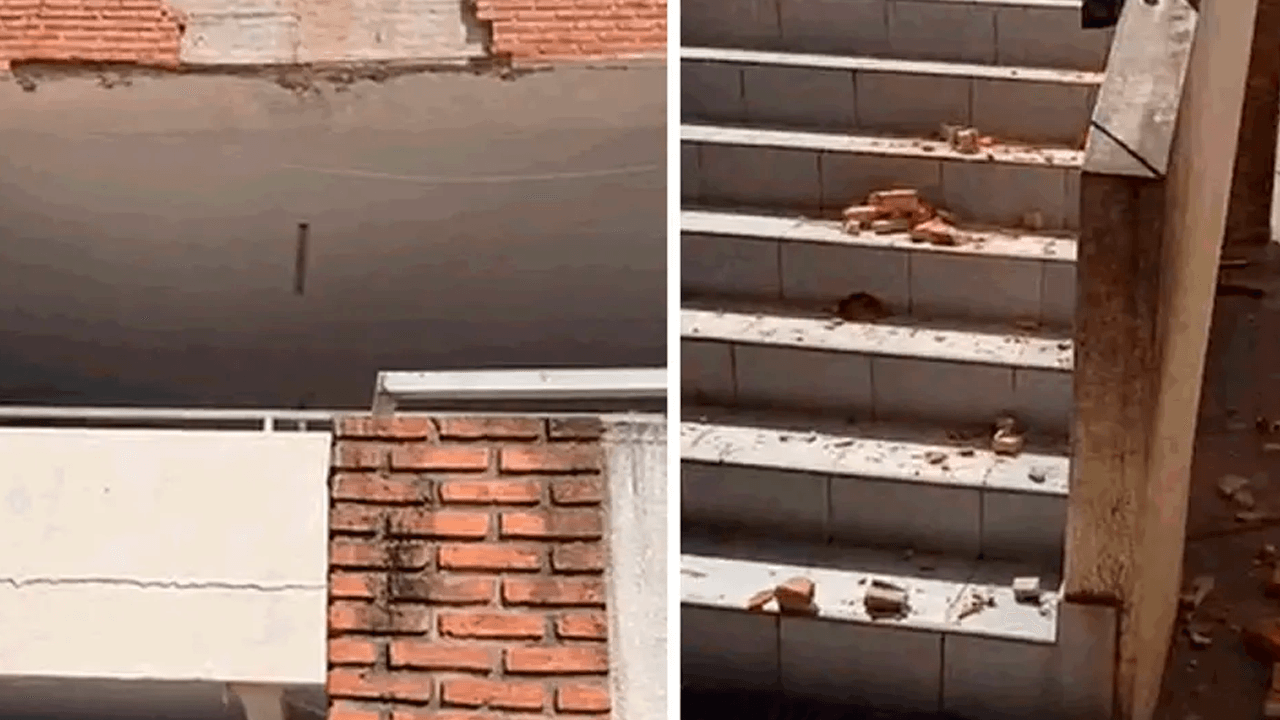 Caída de ladrillos en colegio de Los Lotes deja una estudiante herida