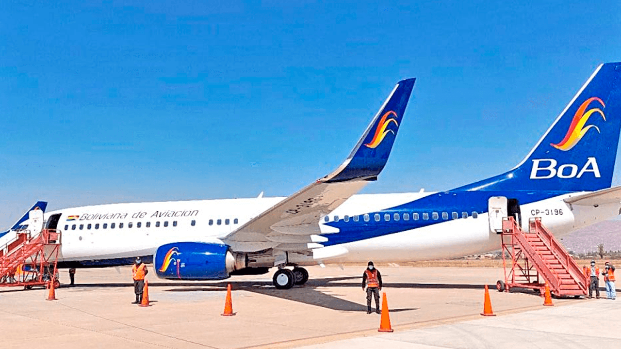 BoA tiene entre 15 y 17 aeronaves, pero solo 10 están operativas