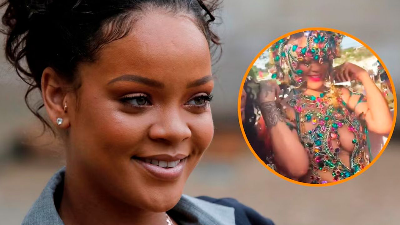 Rihanna deslumbra en el carnaval de Barbados
