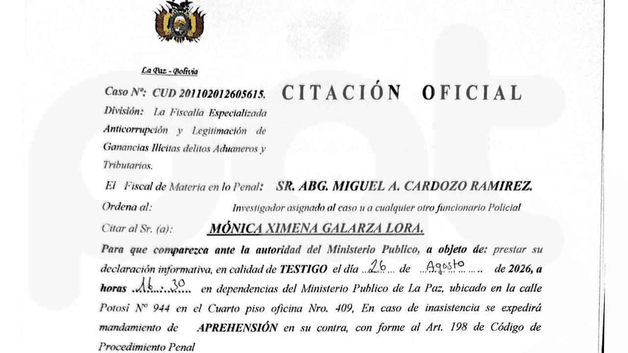 Fiscalía cita a Ximena Galarza por el caso Cerimedo