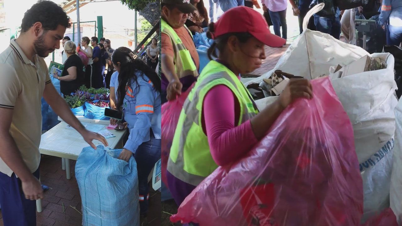 Santa Cruz fortalece el reciclaje con 300 kilos recolectados en el Distrito 2