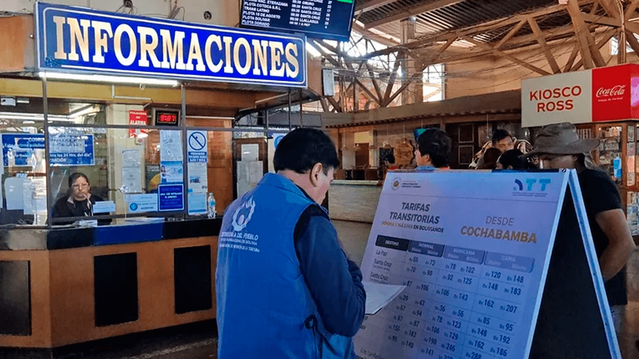  Pasajes interdepartamentales suben hasta el doble y generan alerta de la defensoría del pueblo