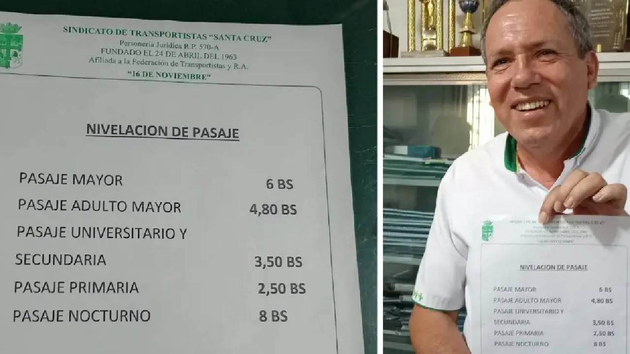 Transporte urbano de Santa Cruz propone duplicar el pasaje a Bs 6 tras la eliminación del subsidio al diésel