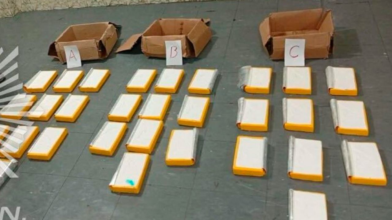 FELCN secuestra 30 paquetes de cocaína