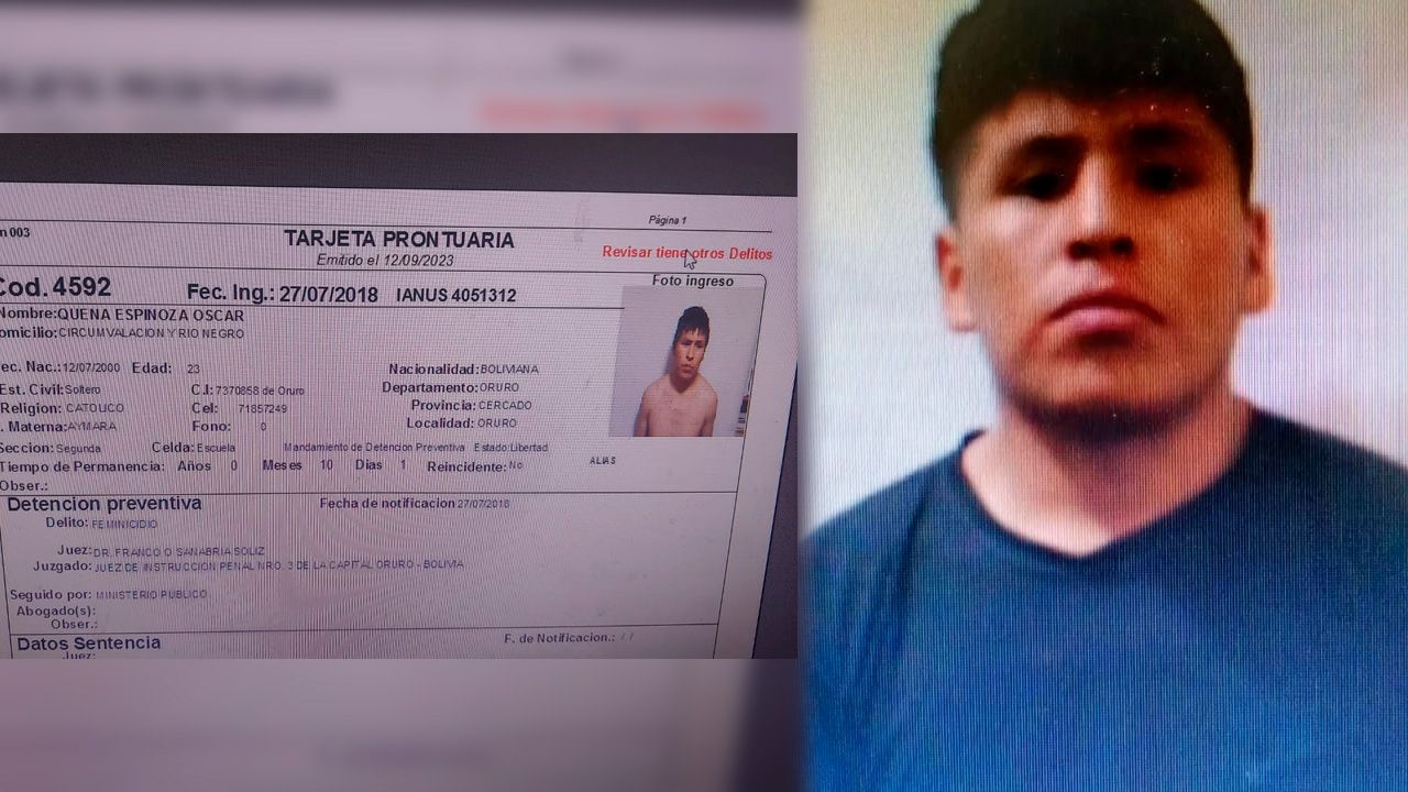 Sospechoso de violación y feminicidio escapa del penal de San Pedro en Oruro