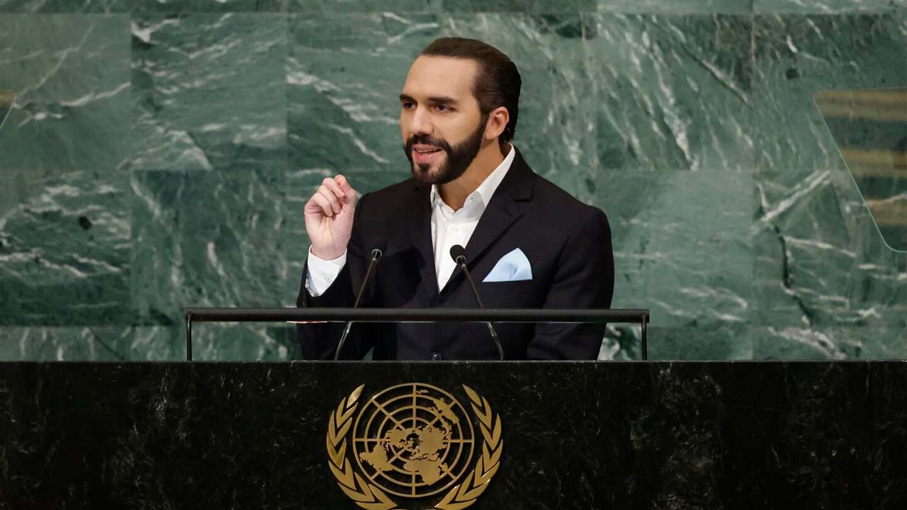 Nayib Bukele declara en la ONU que El Salvador es el país más seguro de América Latina