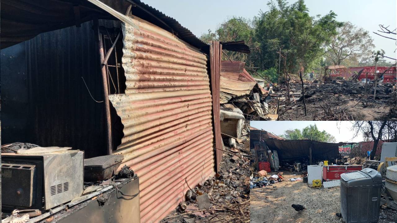 Incendio consume taller de refrigeración dejando a seis familias sin bienes y trabajo
