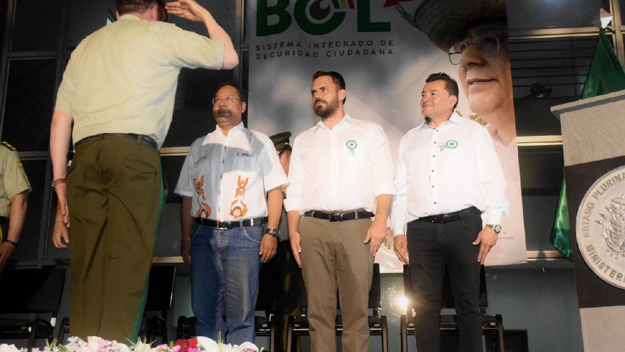 Presidente Arce y Alcalde Fernández Inauguran Sistema de Seguridad Ciudadana en Santa Cruz