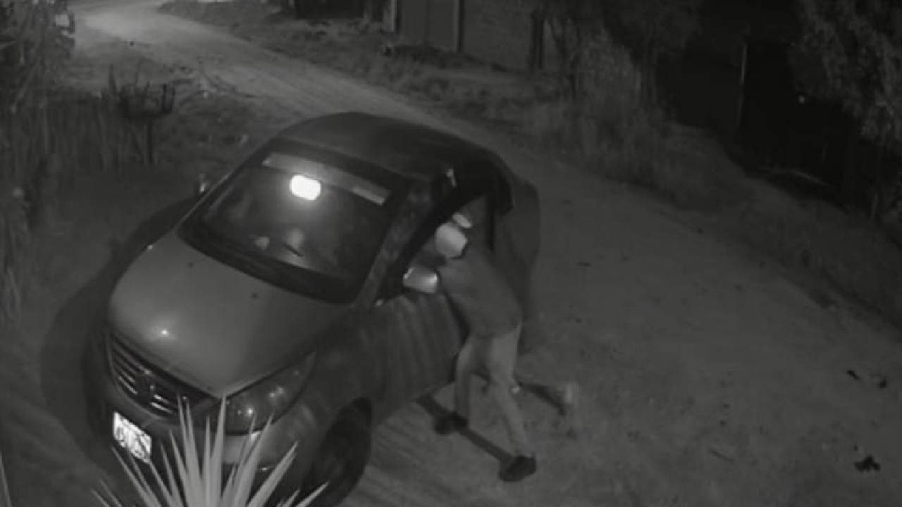 Intento de asalto a taxista en Montero Captado en Cámara