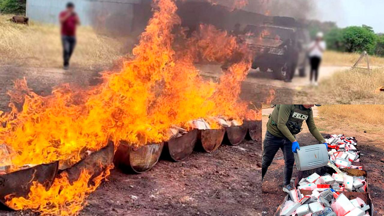 Exitosa operación de la FELCN: Incinerados más de 324 Kilos de cocaína