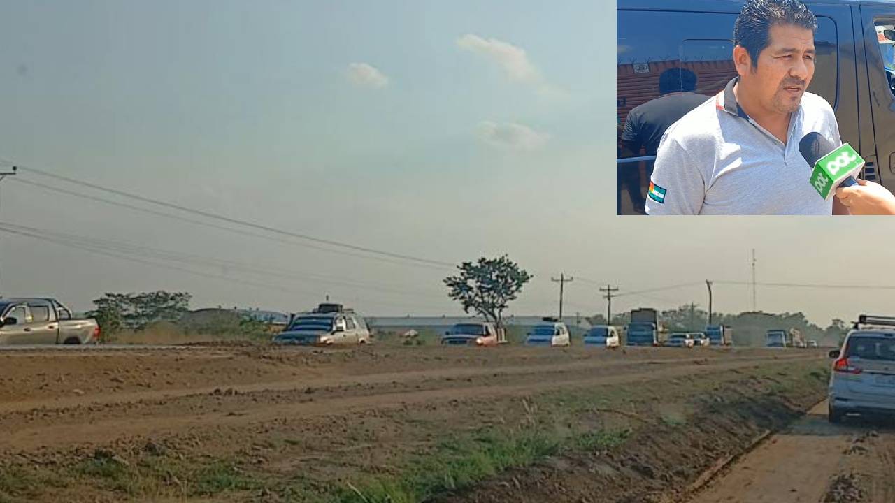 Transportistas de la Chiquitanía inician bloqueo en Puerto Pailas en demanda de mejoras en las carreteras