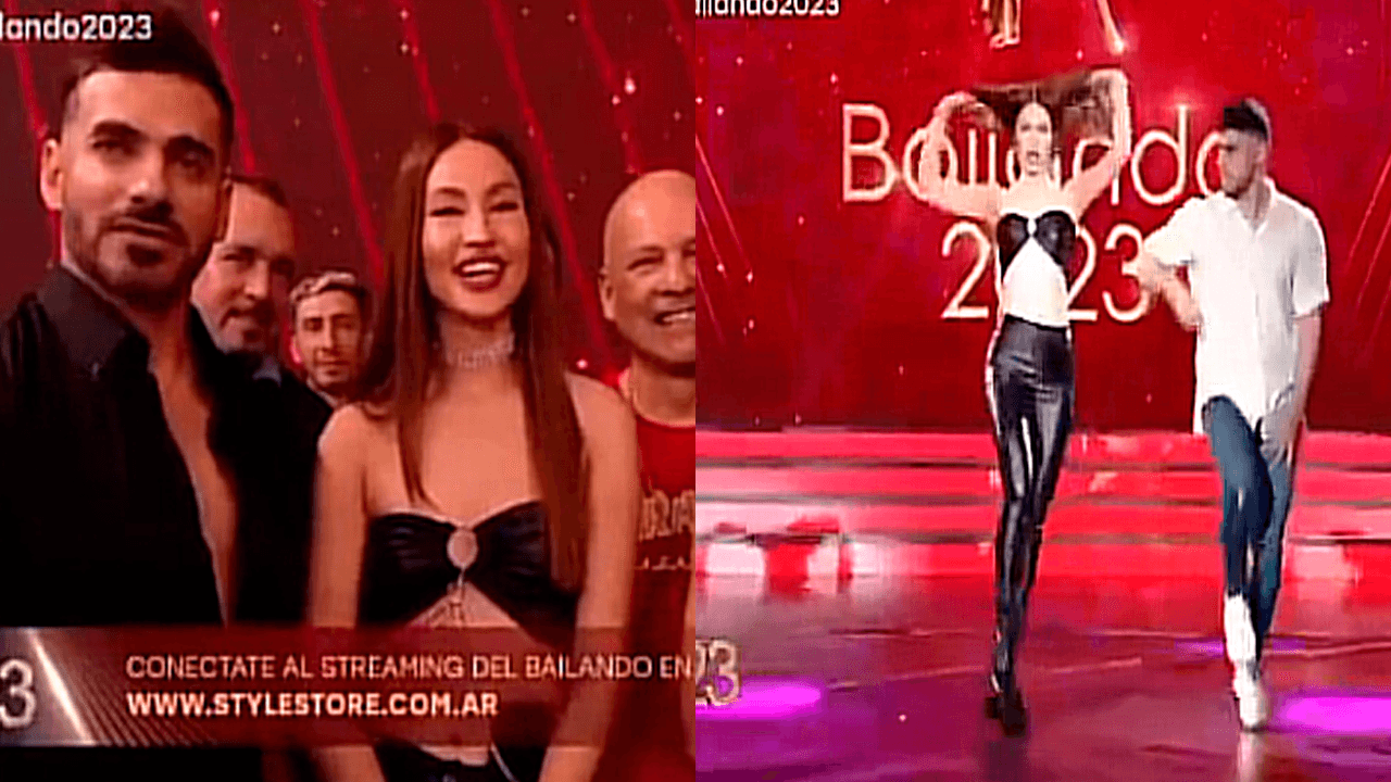  Boliviana Elena Watara Burgos en la pista de "Bailando 2023" y sorprende a Tinelli  con su sensual baile
