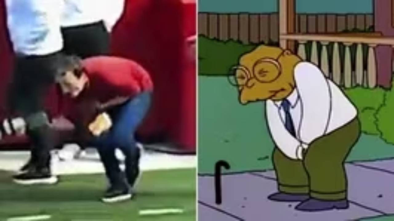 Escena "La bola en la ingle" de Los Simpson se repite en partido de fútbol americano