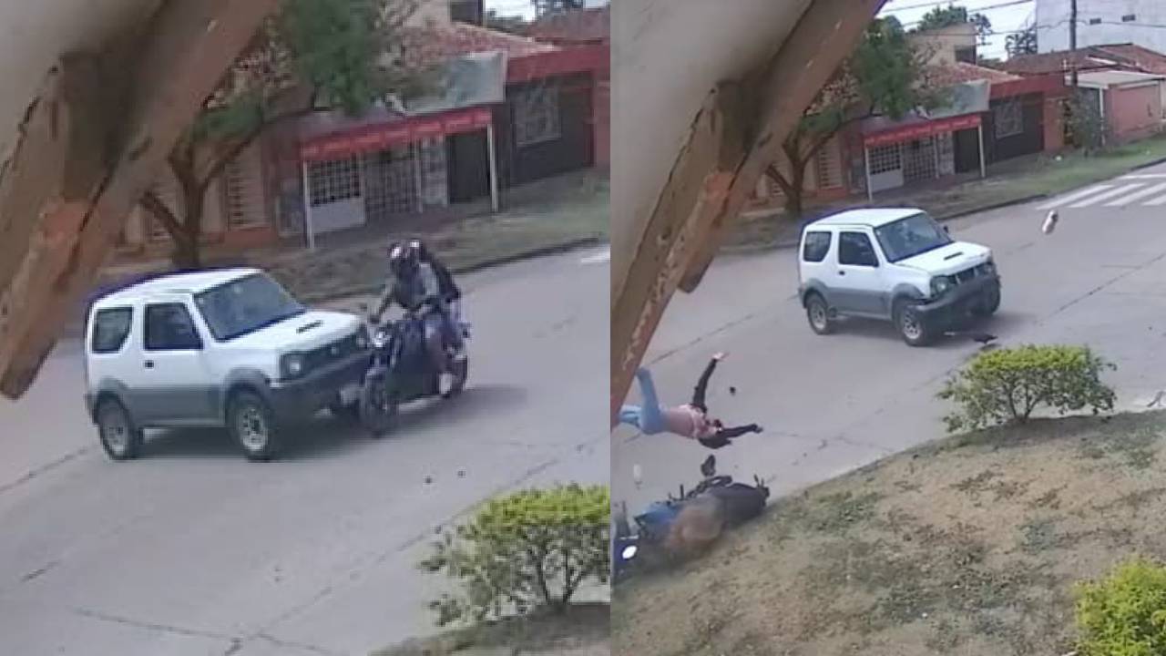 Choque en Intersección Deja Dos Personas Gravemente Heridas