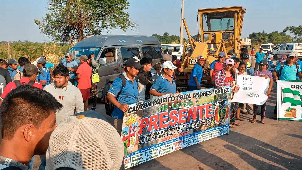 Bloqueo en Las Peñas a la espera de respuesta de Obras Públicas
