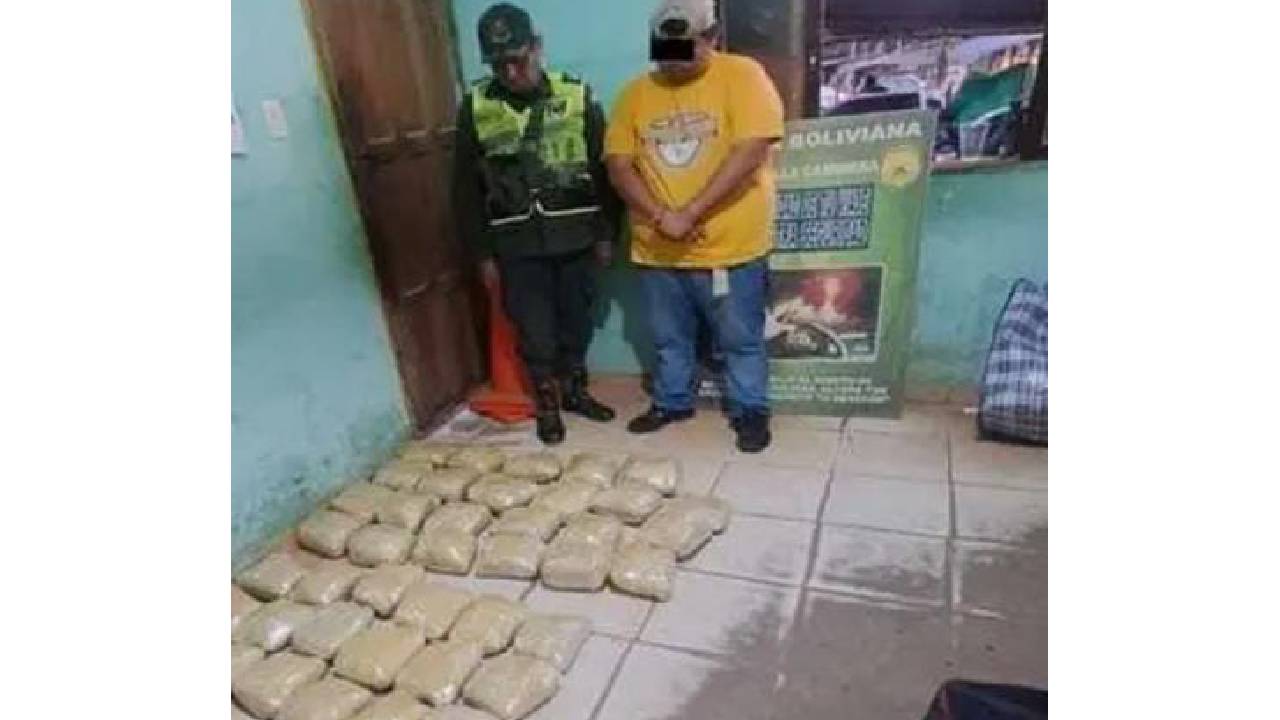 Aprehendido traficante con 41 paquetes de marihuana en puesto de peaje de La Angostura
