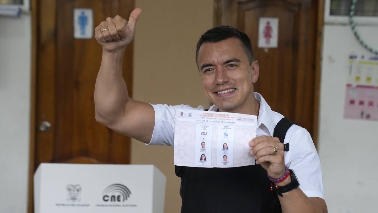 Daniel Noboa electo como el presidente más joven de la historia de Ecuador